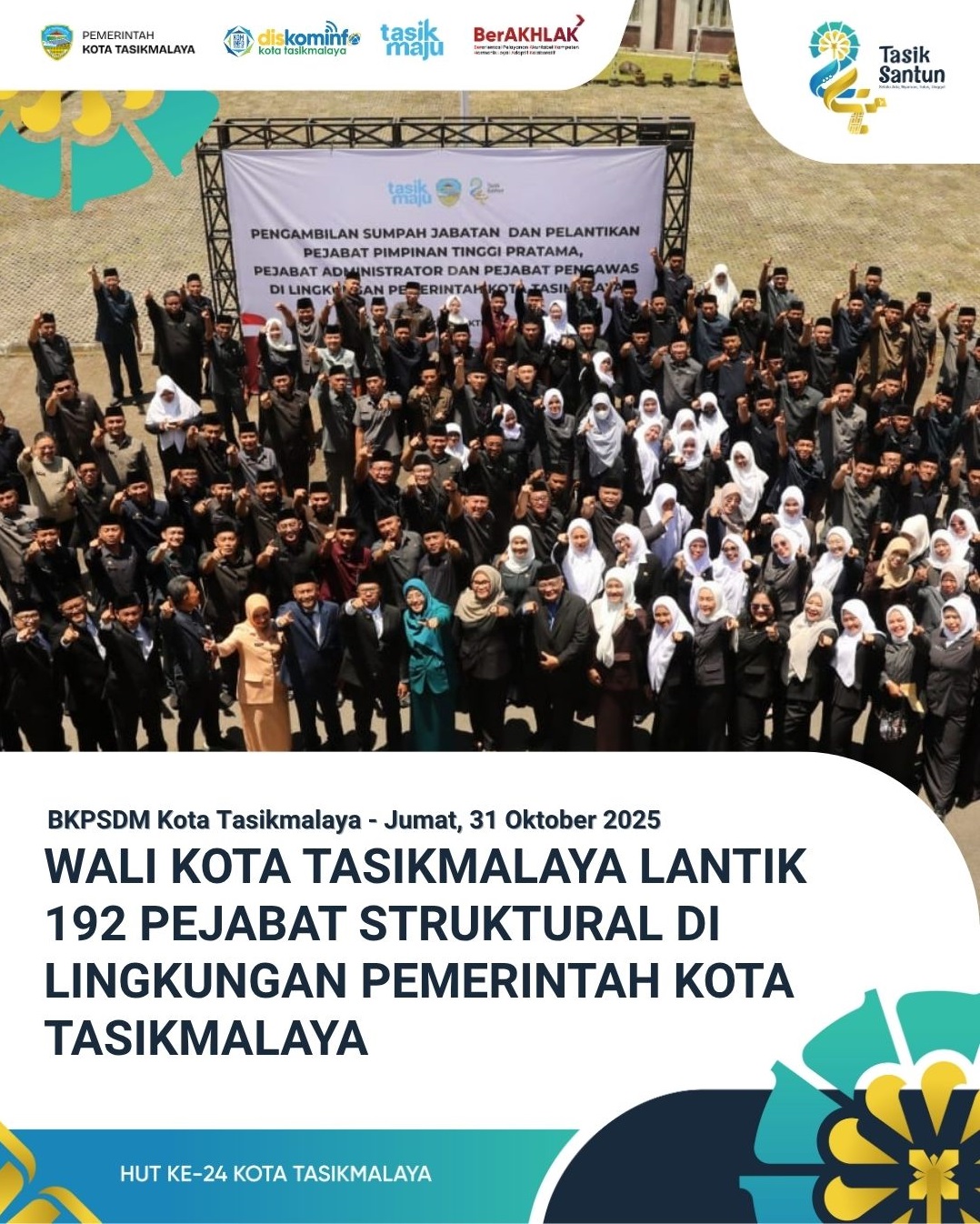 MEMBANGGAKAN!! KOTA TASIKMALAYA KEMBALI MERAIH PENGHARGAAN APBD AWARD 2023
