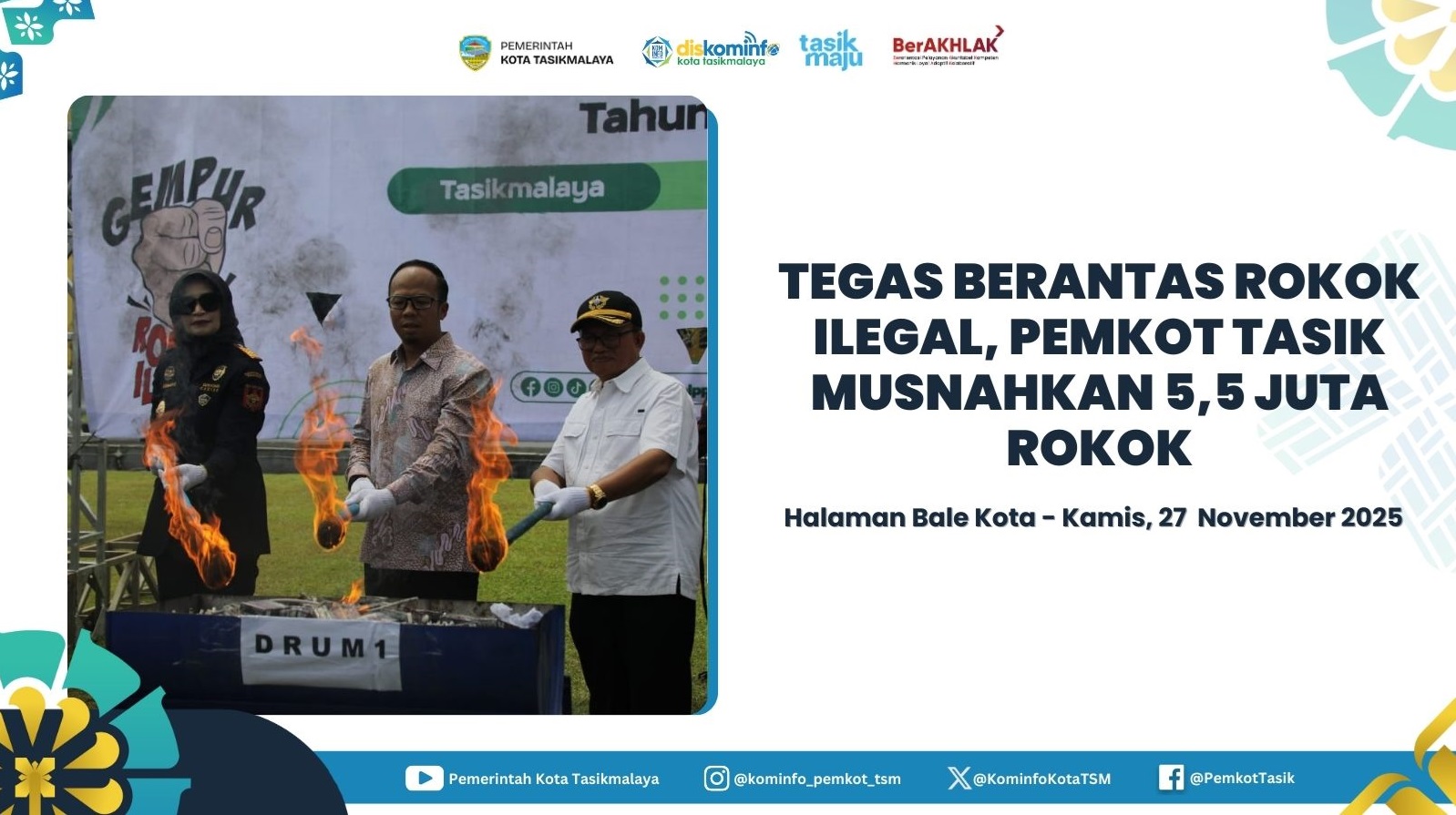 MEMBANGGAKAN!! KOTA TASIKMALAYA KEMBALI MERAIH PENGHARGAAN APBD AWARD 2023