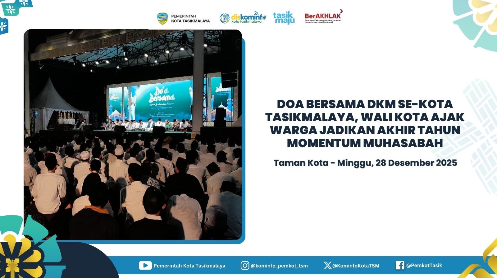 MEMBANGGAKAN!! KOTA TASIKMALAYA KEMBALI MERAIH PENGHARGAAN APBD AWARD 2023