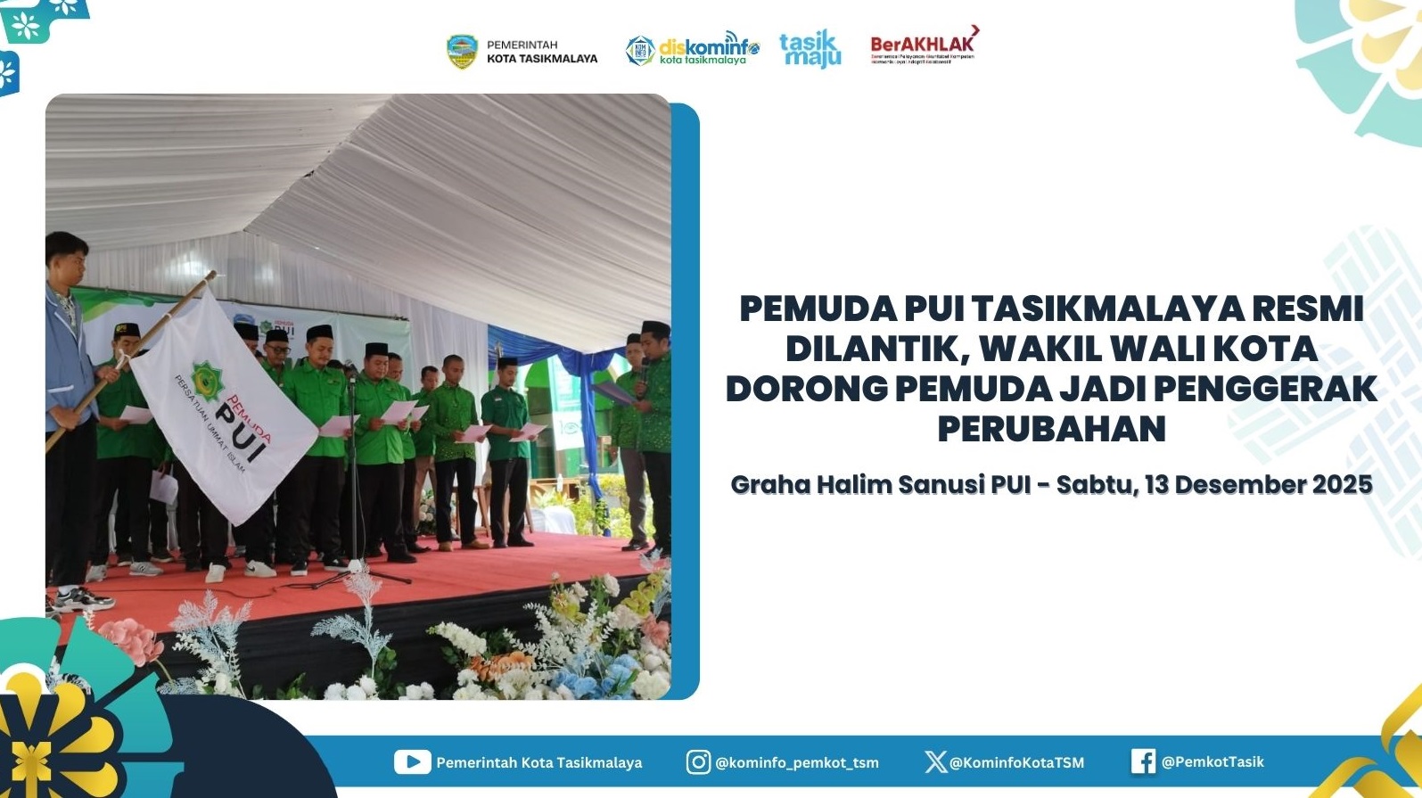 MEMBANGGAKAN!! KOTA TASIKMALAYA KEMBALI MERAIH PENGHARGAAN APBD AWARD 2023